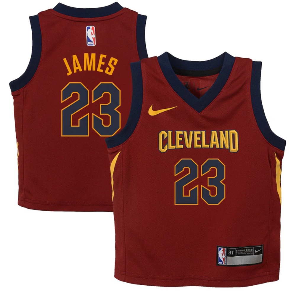 Toddler Cleveland Cavaliers LeBron James Nike Replica Jersey - Icon Edition